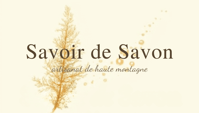 Logo de savonnerie traditionnelle et artisanat montagnard